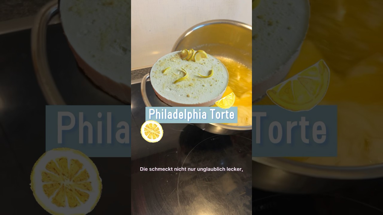 Das Rezept steht unten ⬇️ 🍋 #torte #philadelphiatorte #frischk&auml;se #kuchen #rezept #lecker #nobake