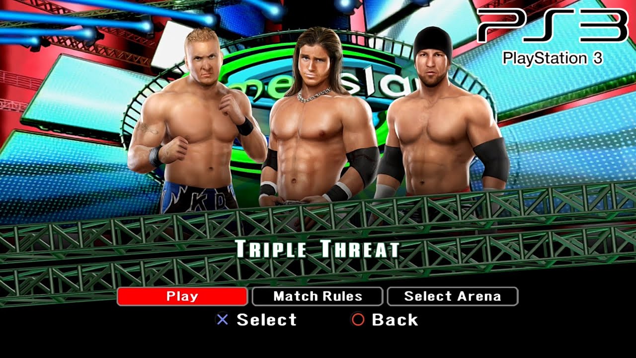 WWE SmackDown VS Raw 2008 PS3 - Gregory Helms VS Kenny Dykstra VS Johnny Nitro - Triple Threat