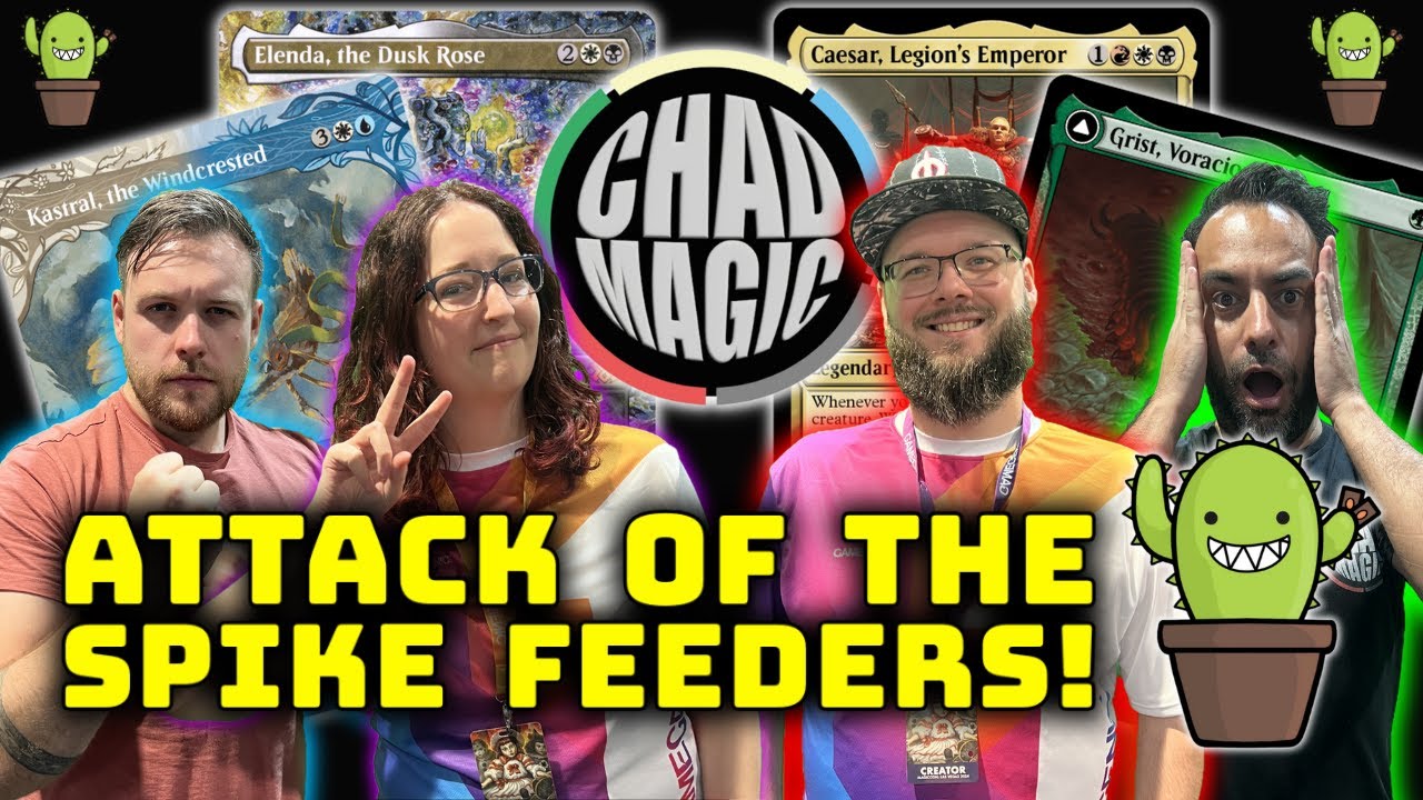 Командир с Spike Feeders! | Прямая трансляция с MagicCon Vegas | Кастрал против Цезаря против Гри...