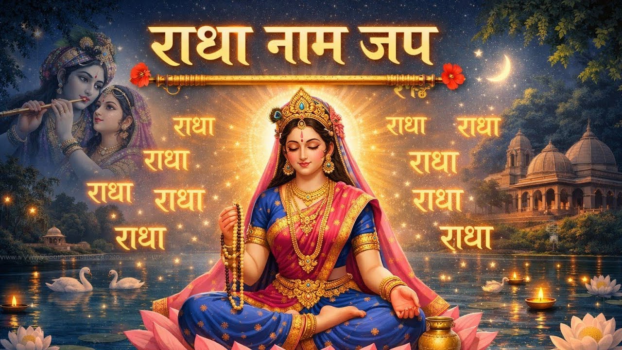 Radha Naam jaap 108 bar | #radha #jaap 