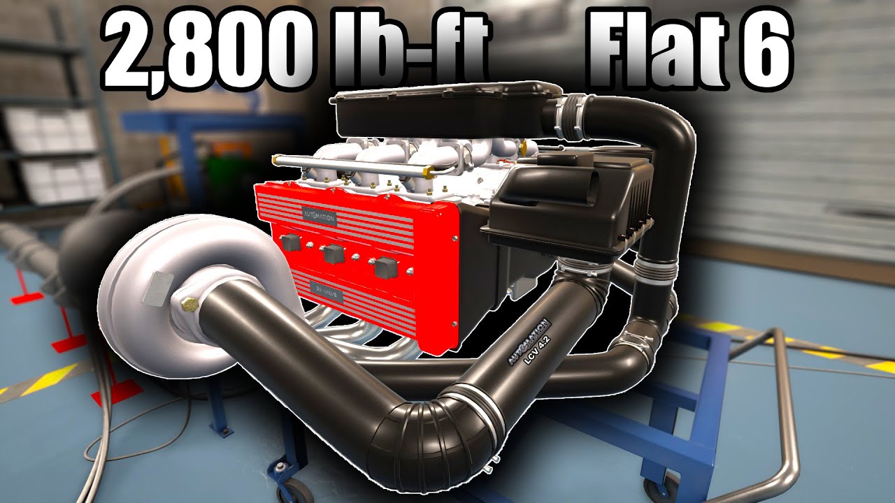The Most Torque in a Boxer 6 Engine Ever (LCV 4.2) | Automation The Car Company Tycoon Game