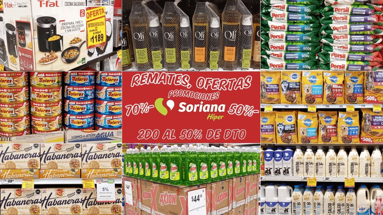 Recorrido OFERTAS Y REMATES Soriana Hiper EN DESPENSA Y DESC. De HASTA UN 70%- En  Todo Para El hoga