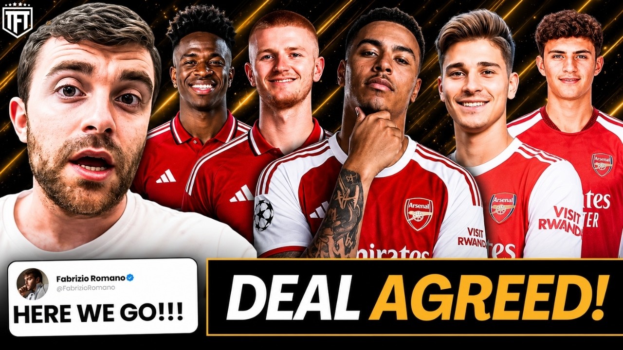 Arsenal DEAL AGREED✍️ Rogers to Arsenal IMMINIENT⌛Wharton & Vini Jr to Man Utd💩Alvarez BOMBA