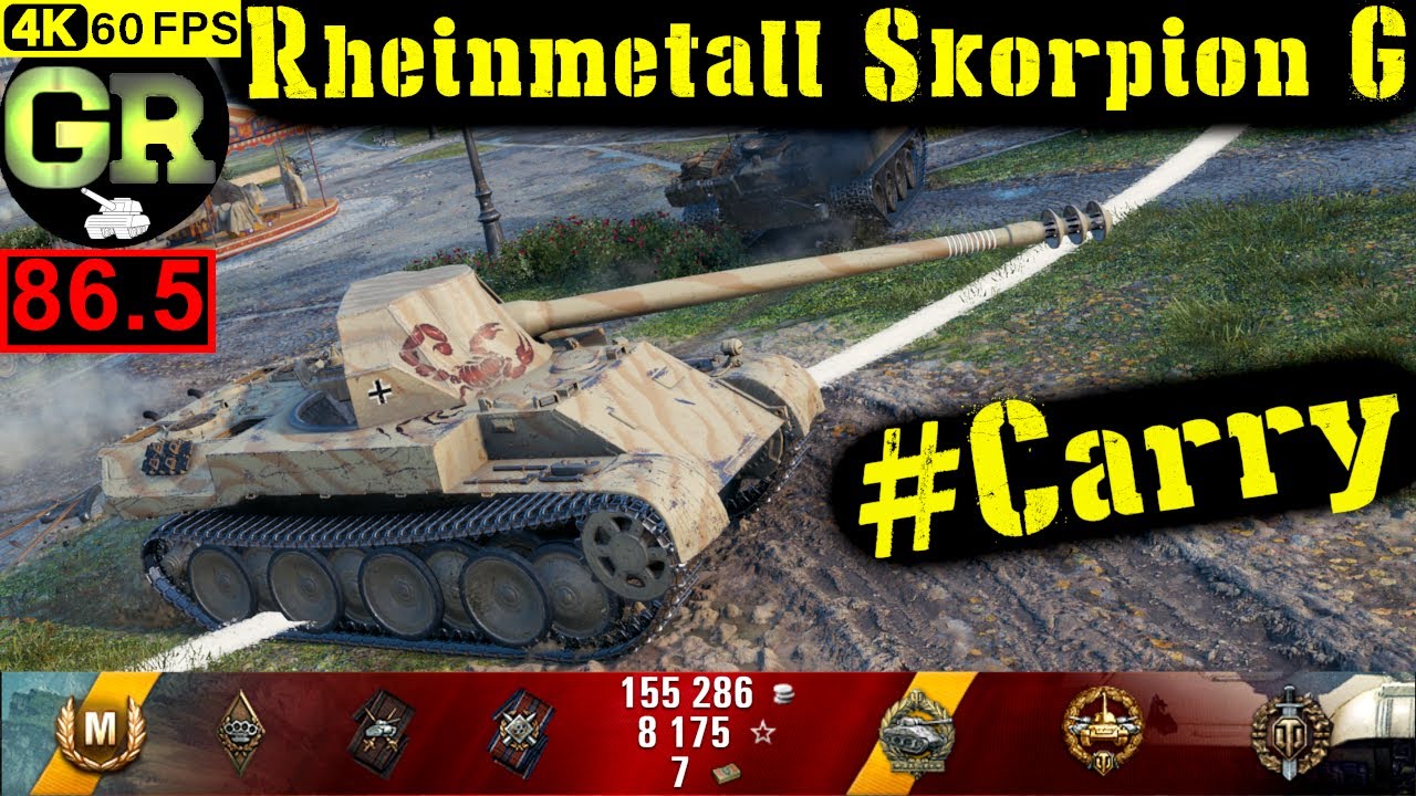 World of Tanks Rheinmetall Skorpion G WoT Replay - 9 Kills 6.3K DMG(Patch 1.4.1)