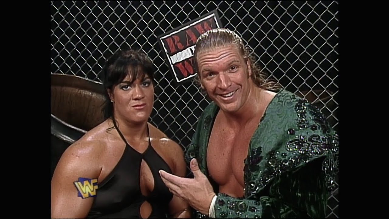Triple H Tells Vader its Jenny Craig Time! (feat Chyna) 1997 (WWF)