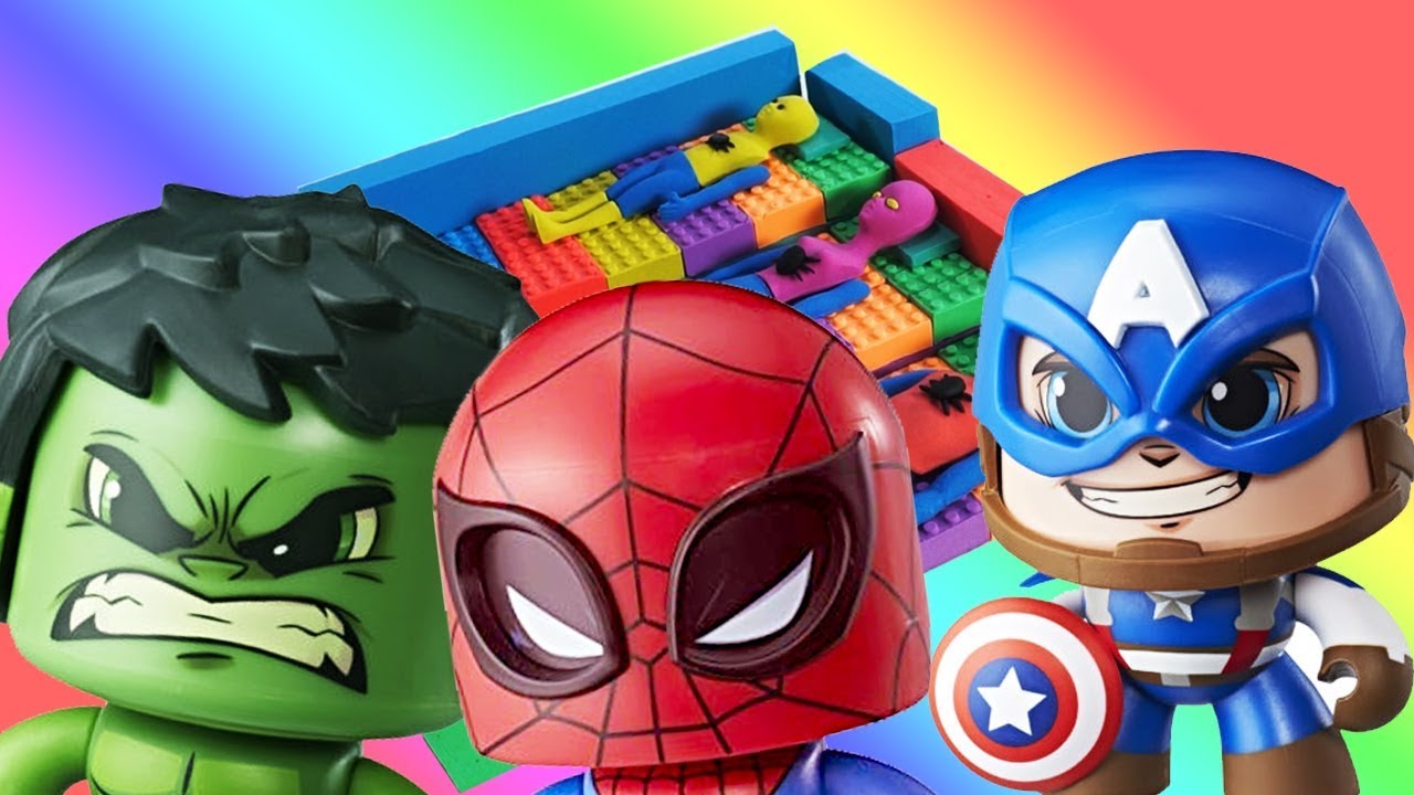 Rainbow Kinetic Sand Avengers