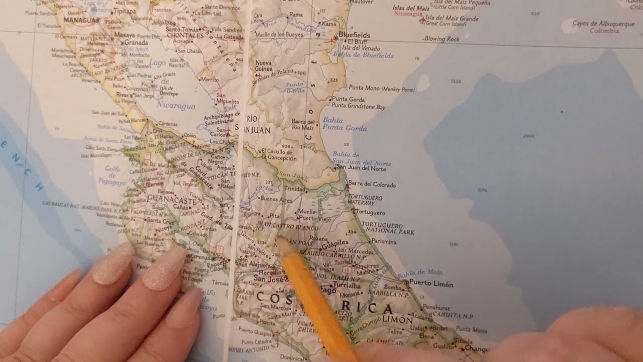ASMR ~ Alajuela, Costa Rica History & Geography ~ Soft Spoken Map Tracing Google Earth
