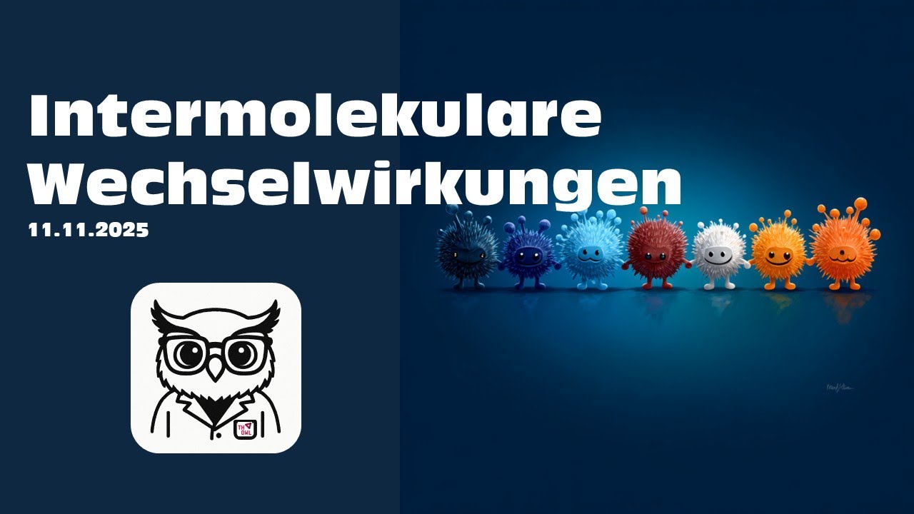 Allgemeine Chemie - Intermolekulare Wechselwirkungen - TH OWL - WiSe 2025/26 - 11.11.2025