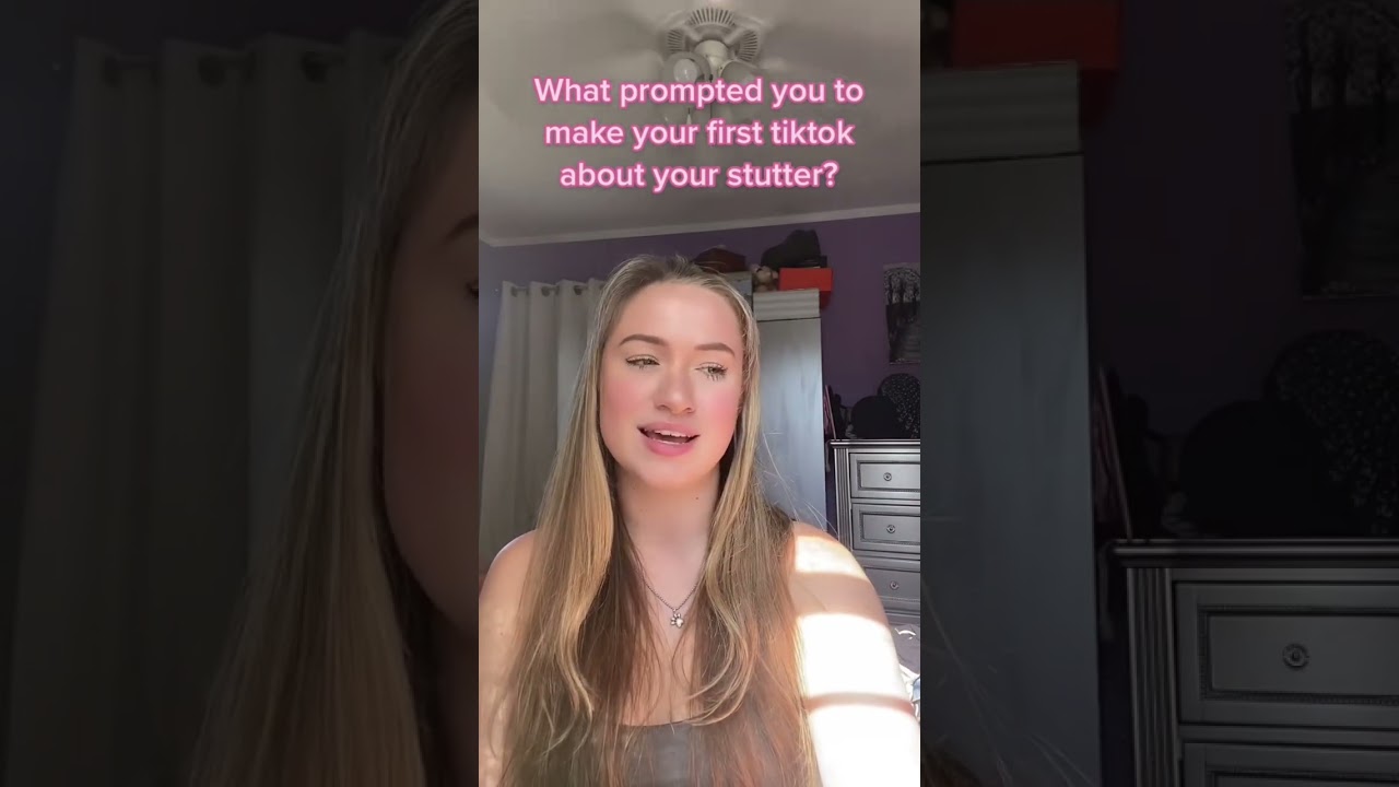 What prompted me to make my first TikTok about my stutter? Do