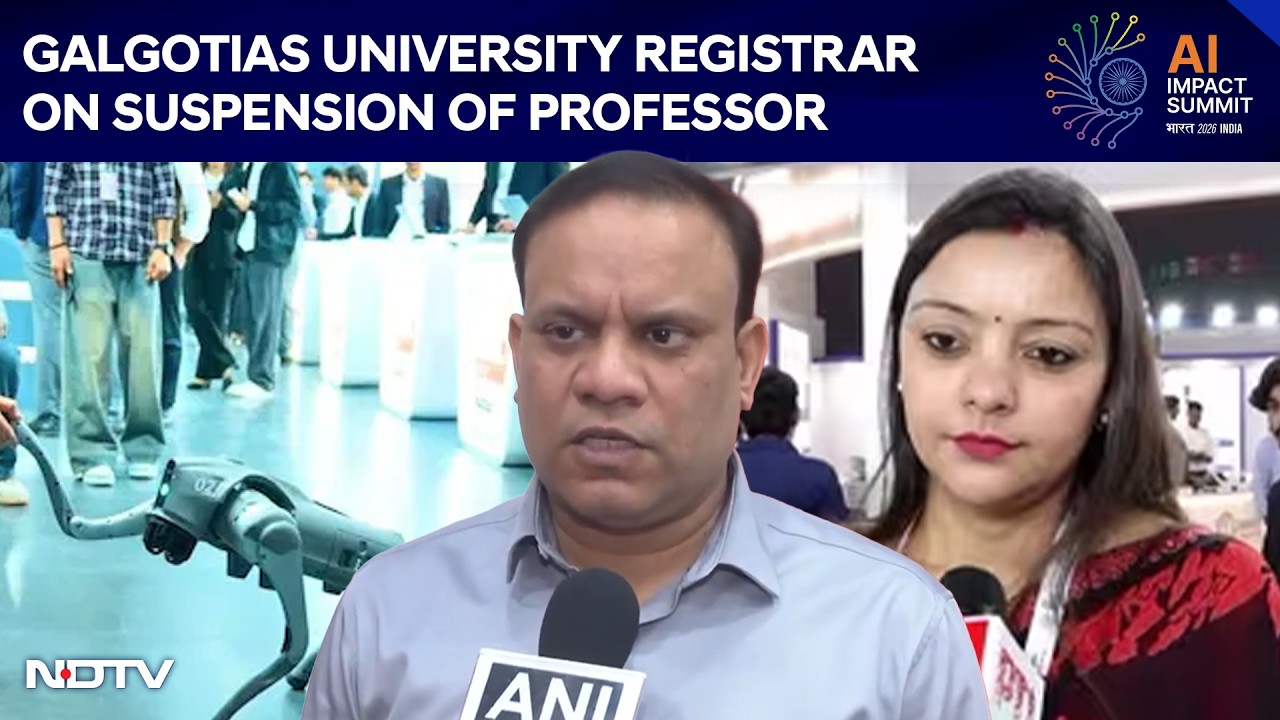 Galgotias University AI Summit | Galgotias' Registrar On Suspension Of Professor After Controversy