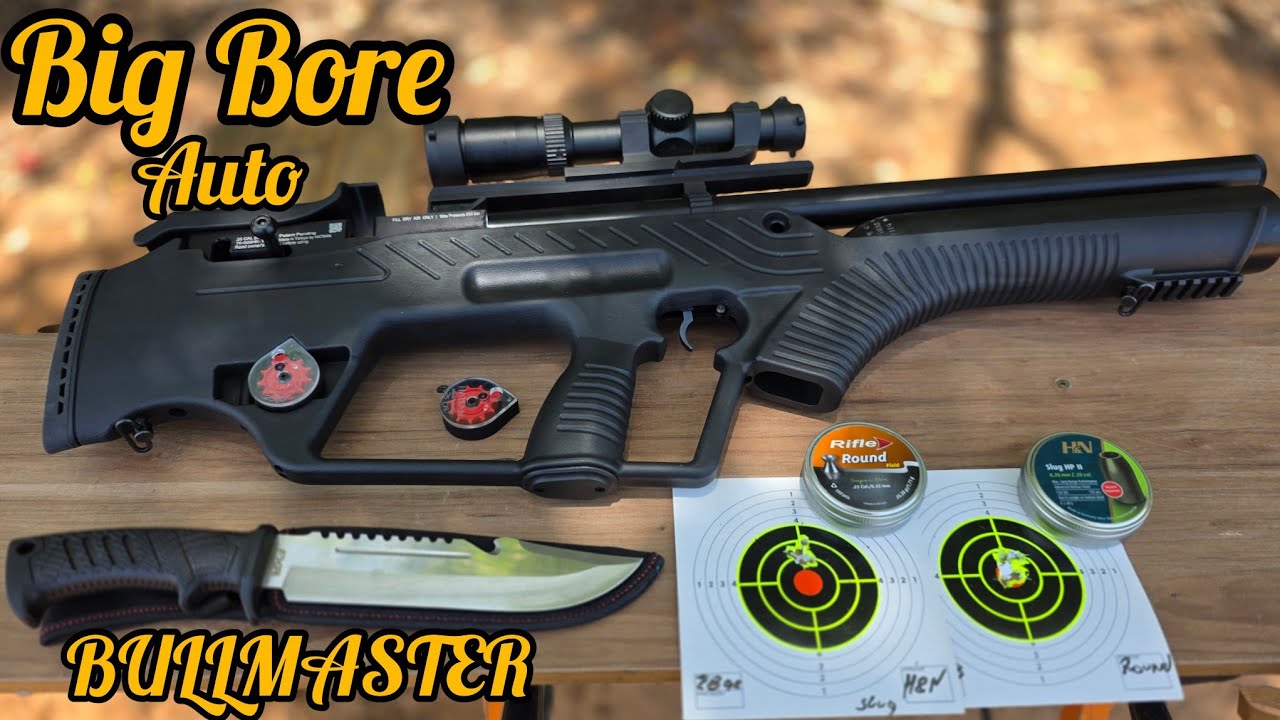 BIG BORE BULLMASTER AUTO - A CARABINA MONSTRUOSA DA HATSAN EM AÇÃO DESTRUIÇÃO E PRECISÃO
