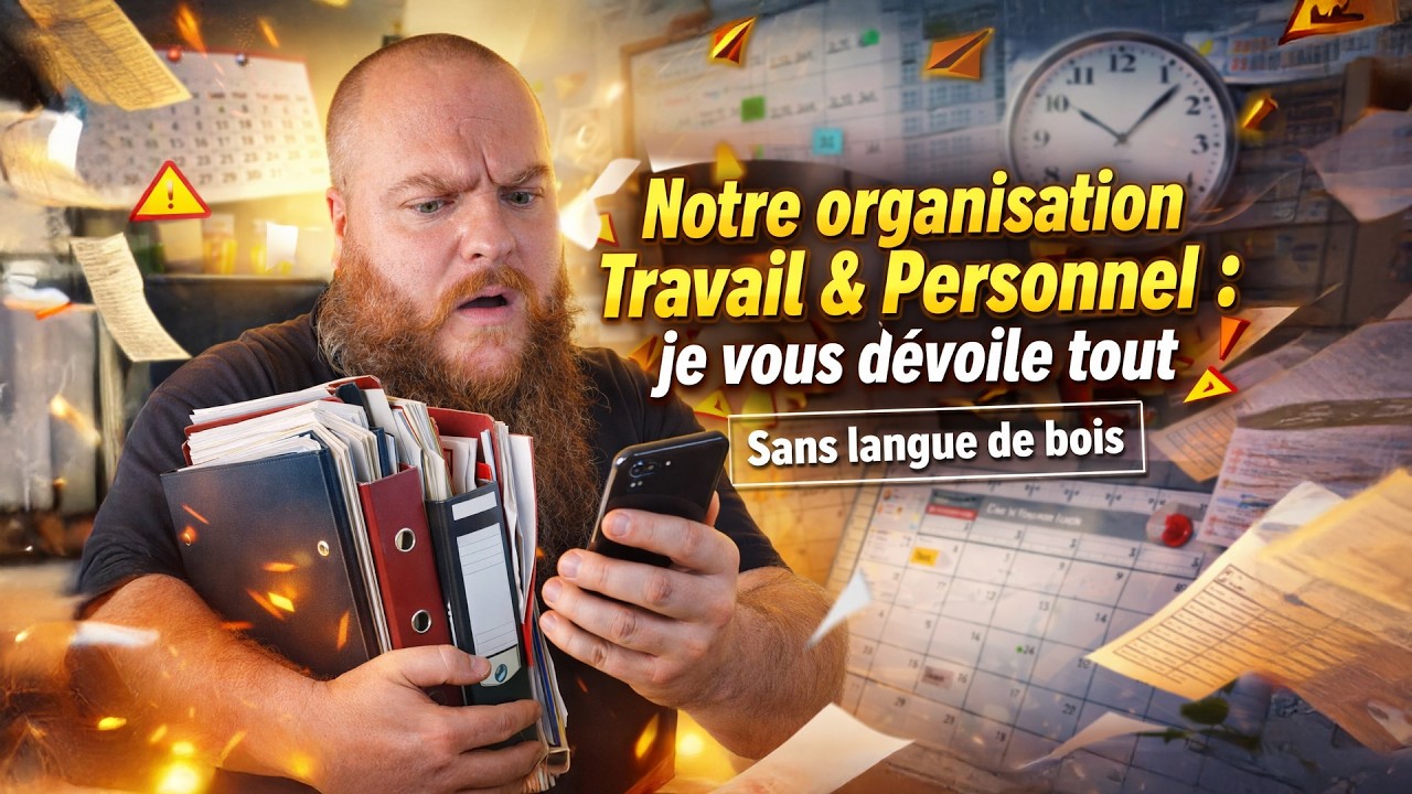 NOTRE ORGANISATION TRAVAIL, MAISON, PERSONNEL : JE VOUS DEVOILE TOUT #448 [SLDB]