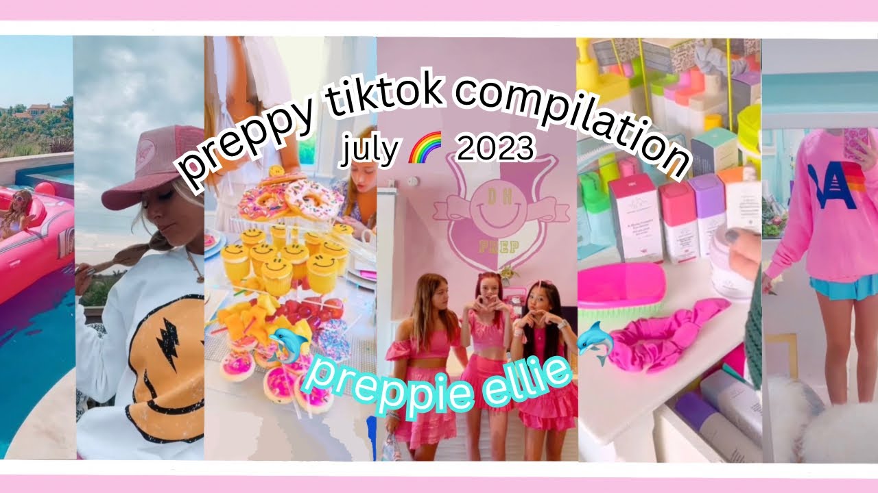 ╰ ♡ preppy tiktok compilation 🦩🐚🌈 #3