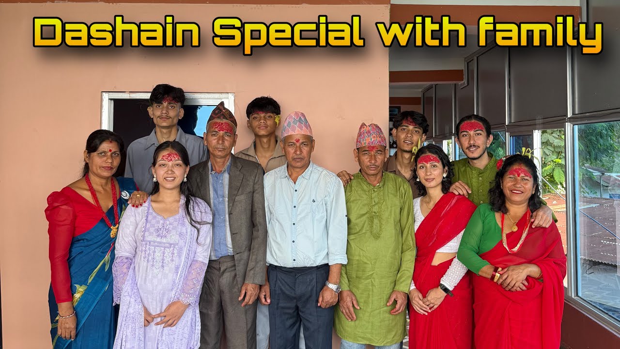Dashain tika special 2082 || Mama ghar jada batoi ma langur burja (dice) kheliyo 😆😍
