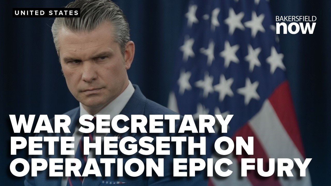 War Secretary Pete Hegseth speaks on Operation Epic Fury
