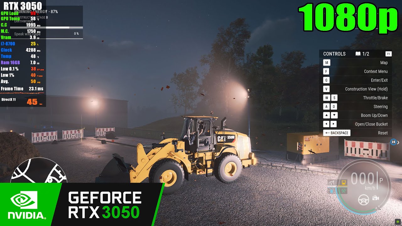 RTX 3050 | Construction Simulator 2022 - 1080p