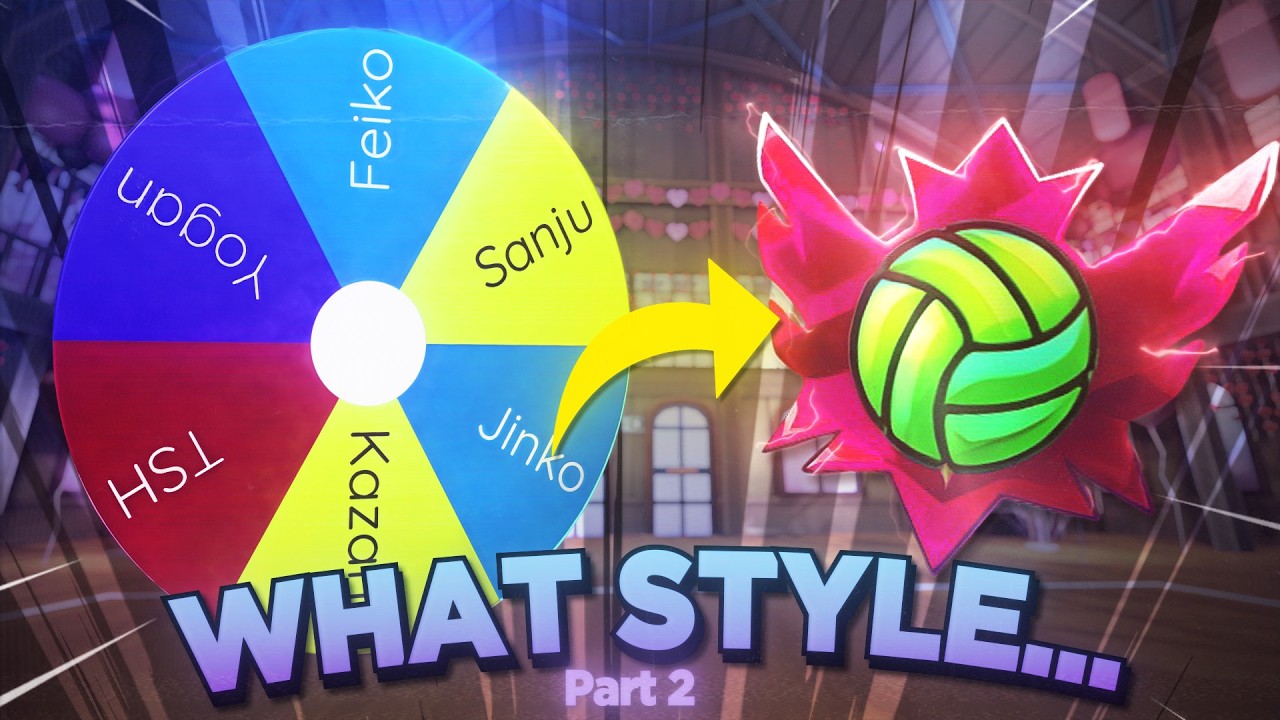 LETTING A WHEEL CHOOSE WHICH STYLE AND ABILITY I HIT PRO WITH IN VOLLEYBALL LEGENDS