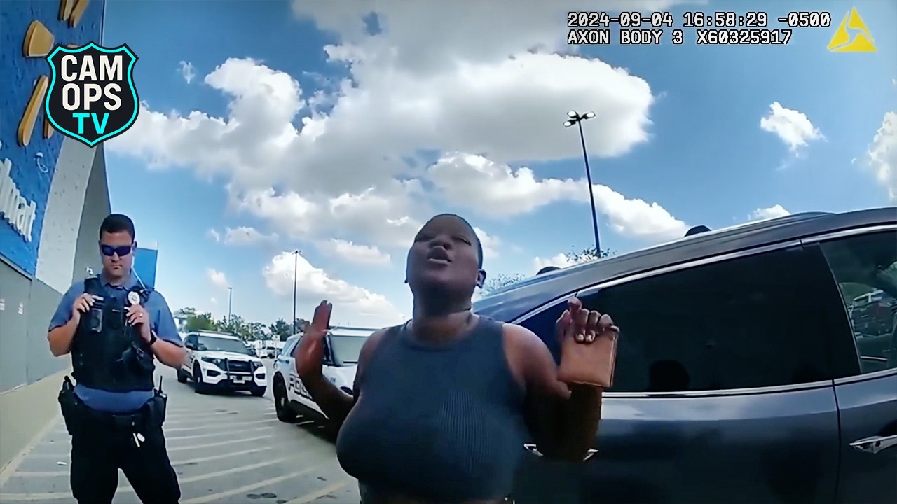 Woman Parks In Fire Lane To Take Liquor From Walmart #shoplifting