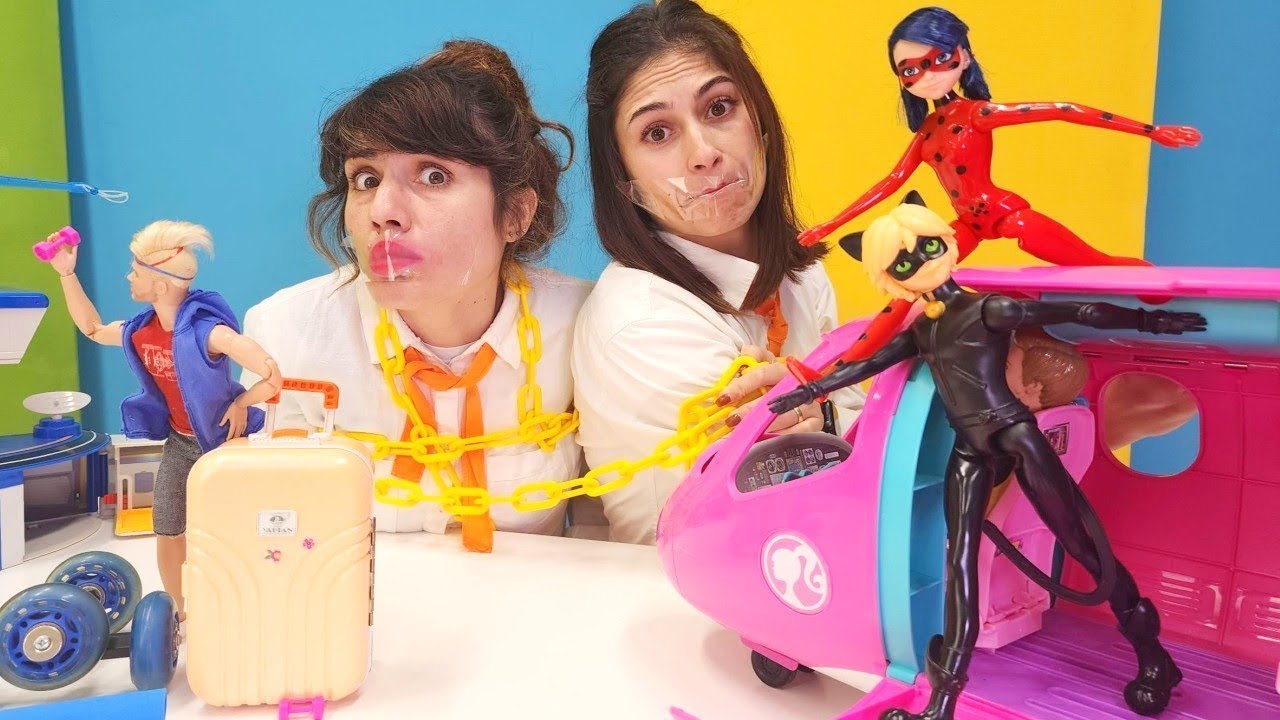 Kız oyunları! Pink Hava Yolları ile uçalım! Çocuk videoları!