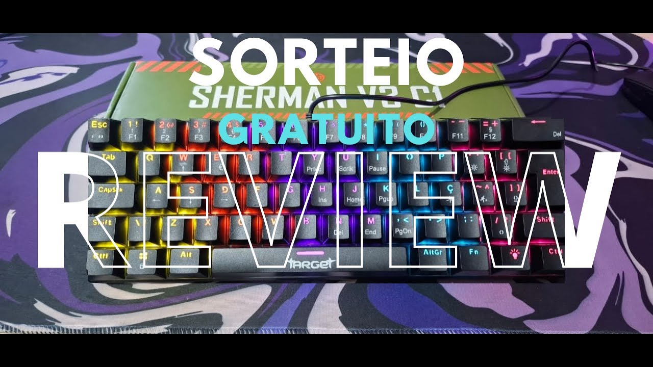 Review Teclado Sherman Custo Benefício!! (SORTEIO)