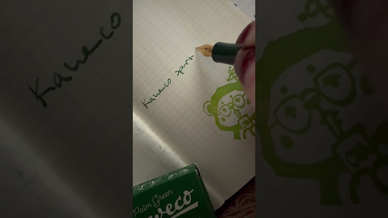 Kaweco Palm Green ink swatch!