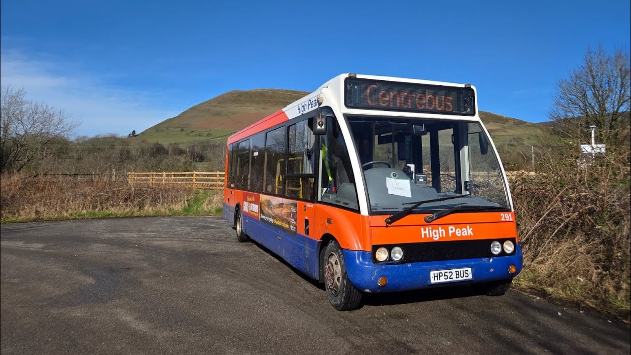 Mercedes Optare Solo Holds Gears in the Peak District | High Peak Optare Solo M880 291 HP52 BUS