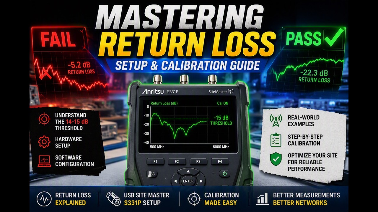 Step by Step Return Loss & Antenna Sweep Tutorial using Anritsu Site Master