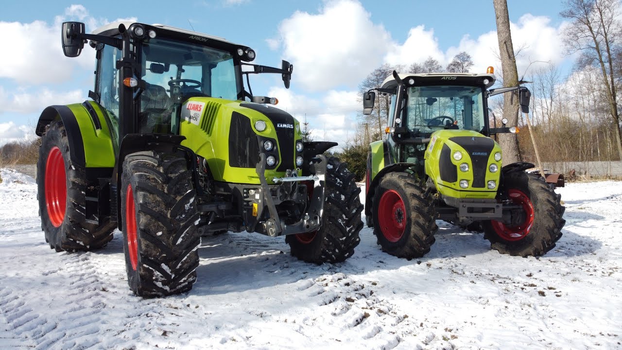 Prezentacja nowych nabytk&oacute;w 2021 Claas Arion 450 Atos 340 Świerkot Tech Agro