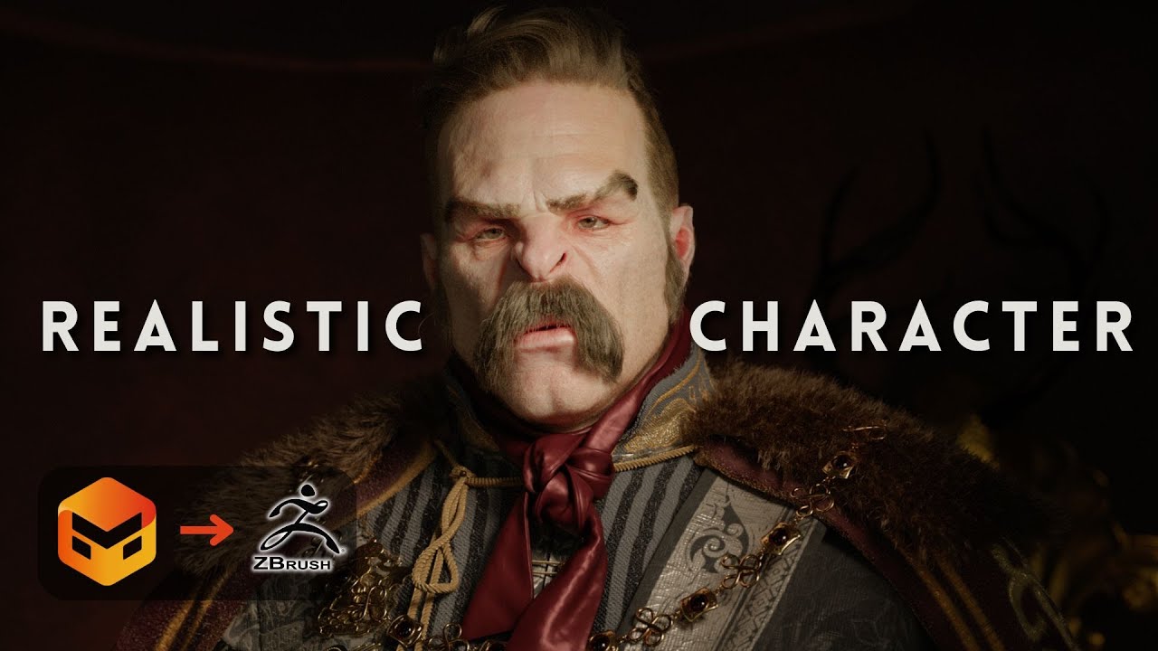 Marvelous Designer to ZBrush Workflow - Orc Emperor (part 3)