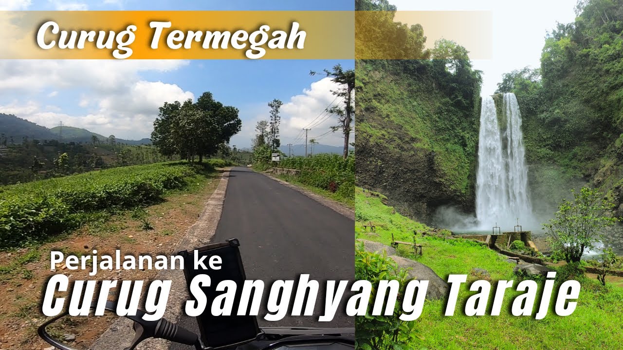 Curug TERMEGAH Di Jawa Barat, Perjalanan ke Curug Sanghyang Taraje Garut || Moto Vlog