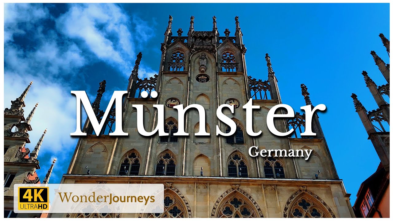 Munster Germany - Walking tour - Cathedral & City - 4k