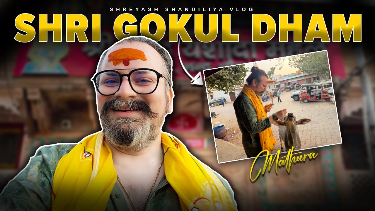 Shri Gokul Dham in Mathura. ❤️🙏 Krishna Jii ka JanamSthal in Mathura. #gokuldham #mathura #vlog 