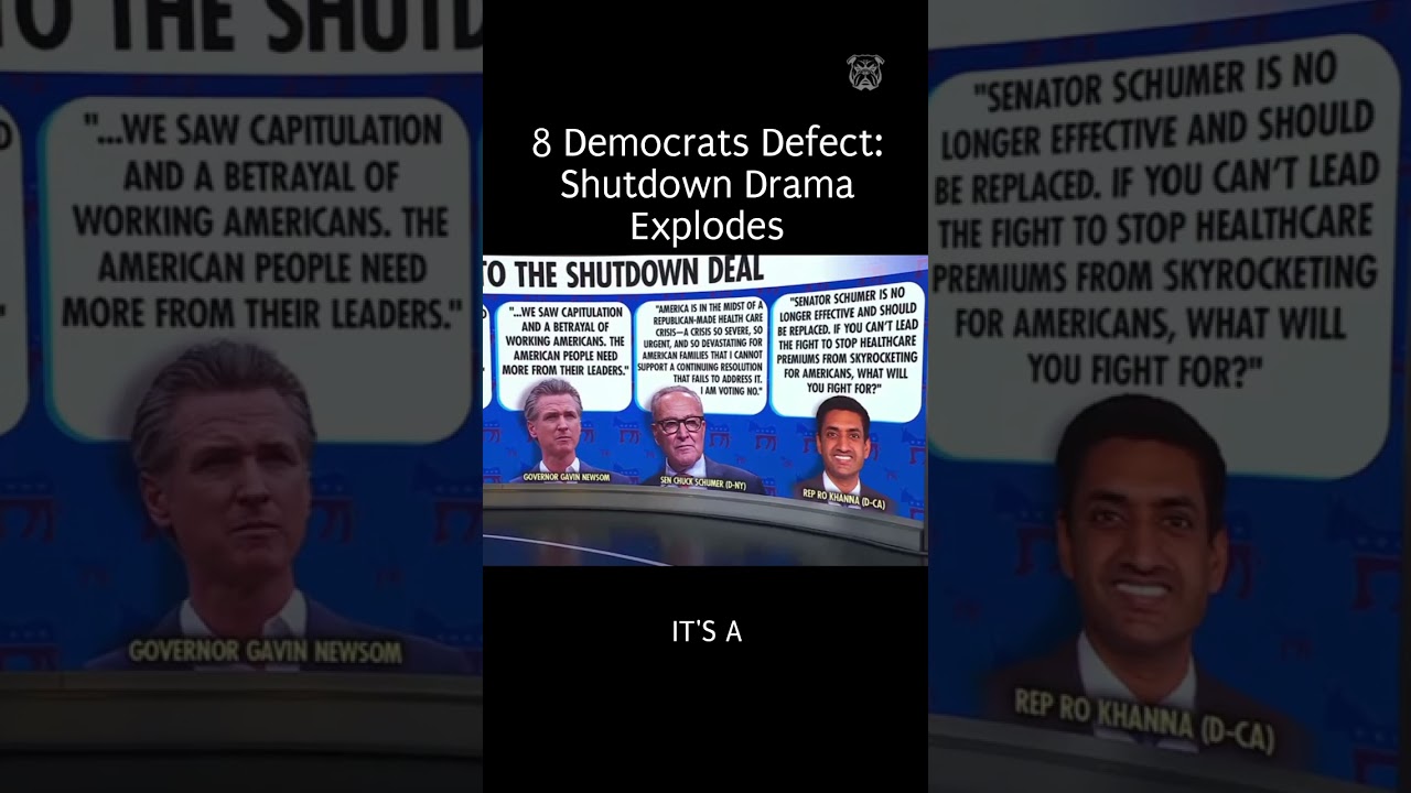 Democratic Division: 8 Senators Side With GOP Amid Shutdown&mdash;Progressives Push Back