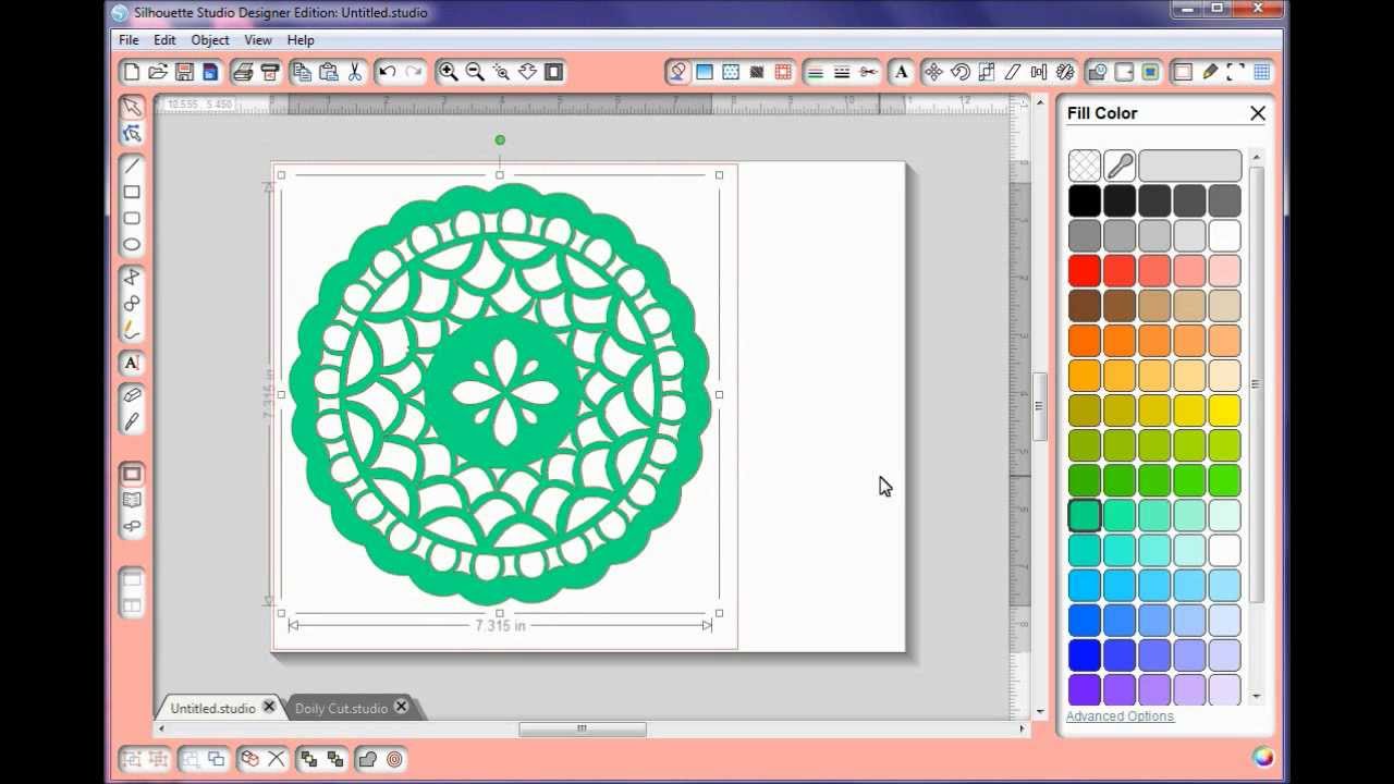 Doily Designing with Silhouette Studio Software