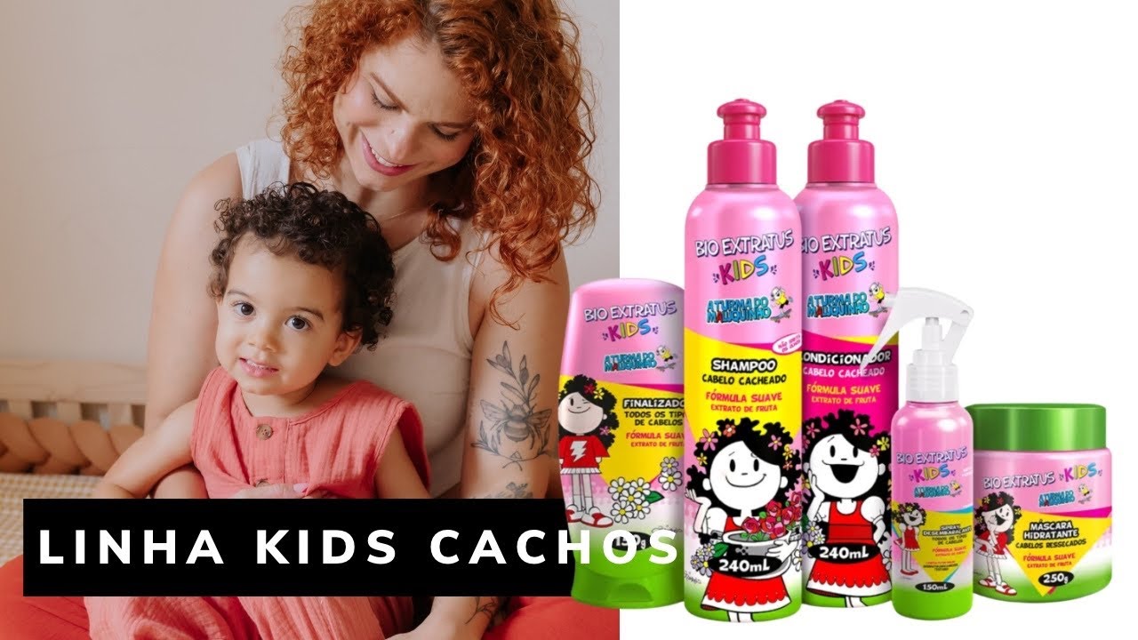 Resenha linha KIDS CABELOS CACHEADOS da Bioextratus