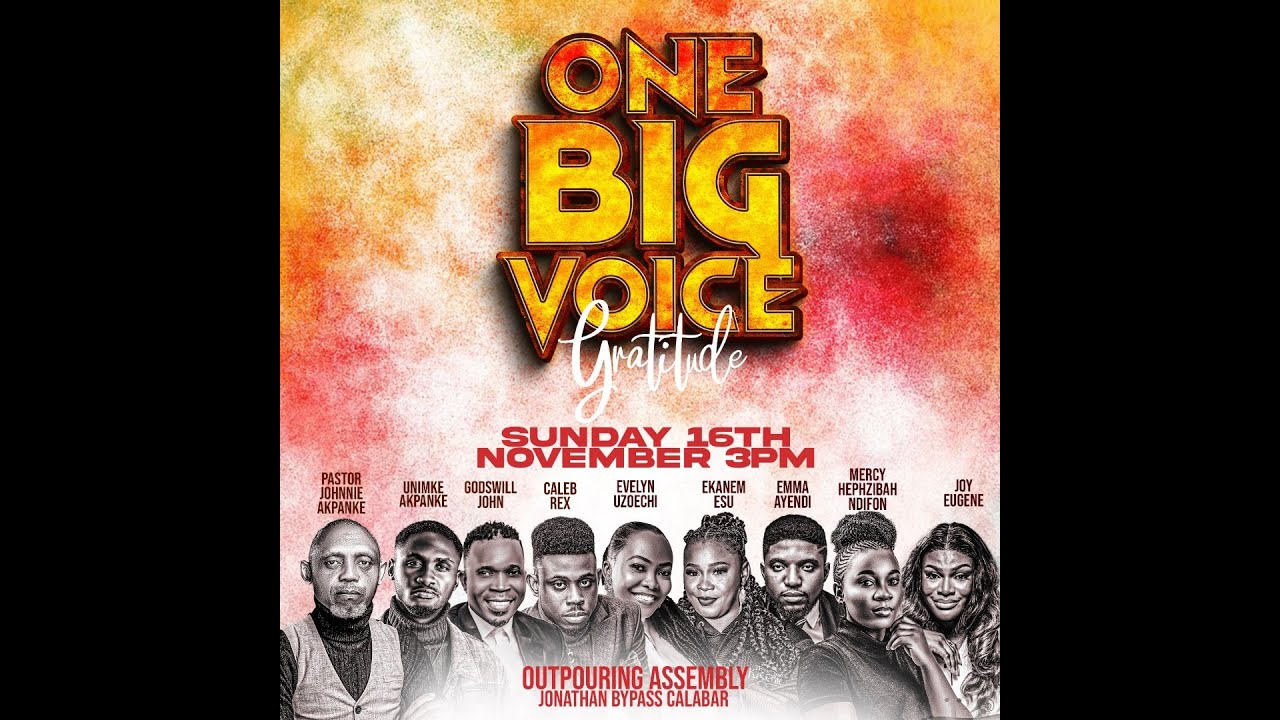 ONE BIG VOICE (GRATITUDE)  25 YEARS ANNIVERSARY 16TH NOVEMBER , 2025