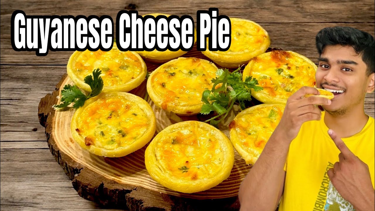 Quick & Easy Guyanese Cheese Pie || Perfect Snack #viralvideo #guyaneserecipe #recipe #cheesepie