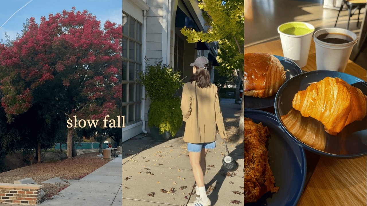 VLOG | Fall in the SF Bay Area🍁 Cafe Hopping & Pleasanton Walk