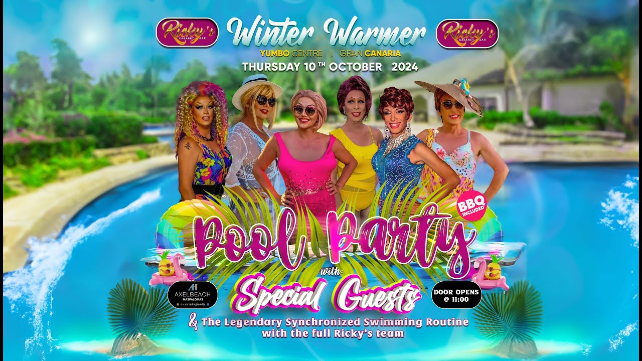 POOL PARTY PROMO - WINTER WARMER 2024 Ricky's Cabaret Bar