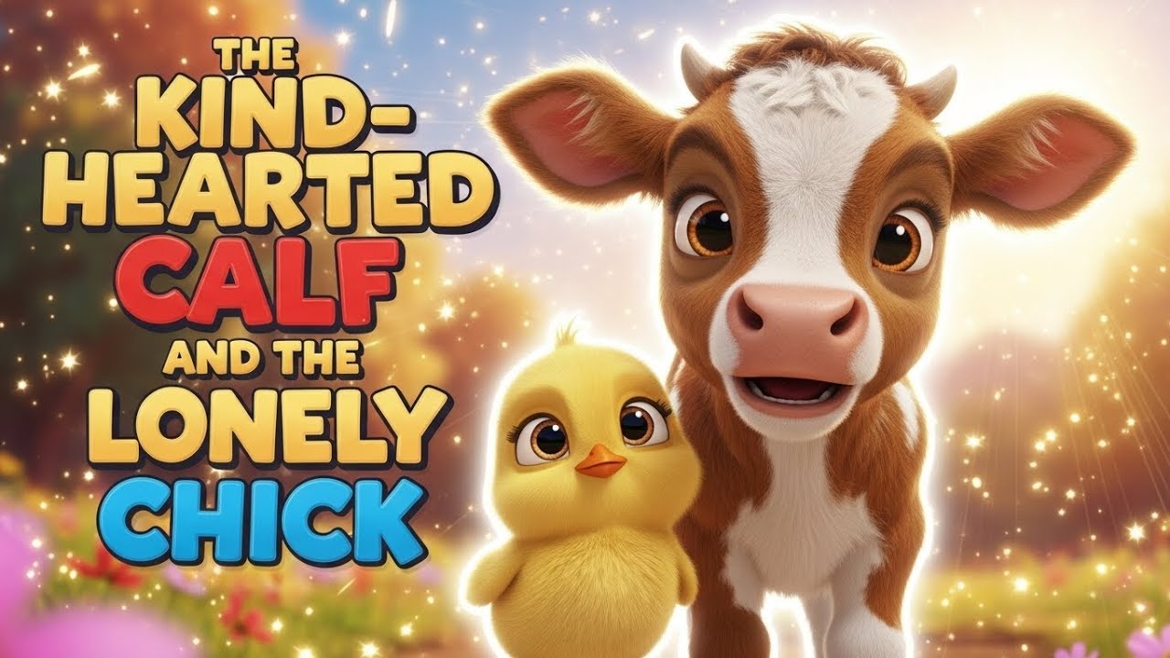 The Kind-Hearted Calf and the Lonely Chick | Moral Story for Kids | Bedtime Story