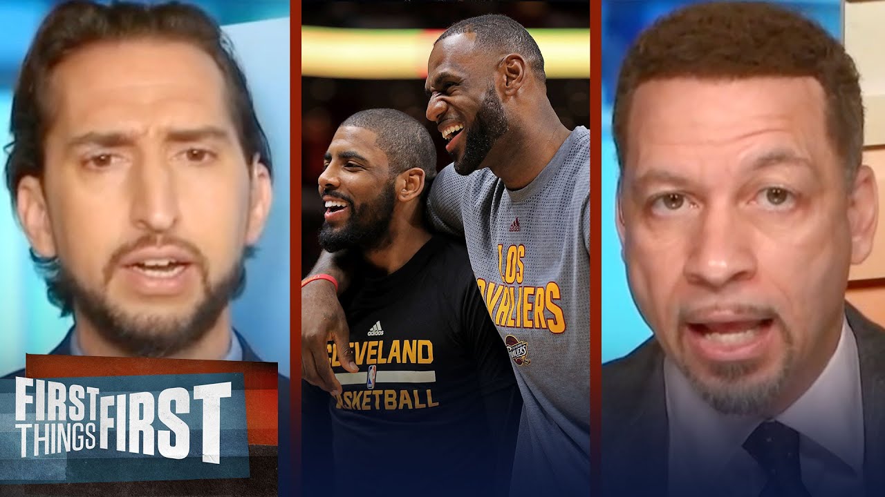 Lakers stand to gain the most from a Kyrie Irving, LeBron James reunion | FIRST THINGS FIRST