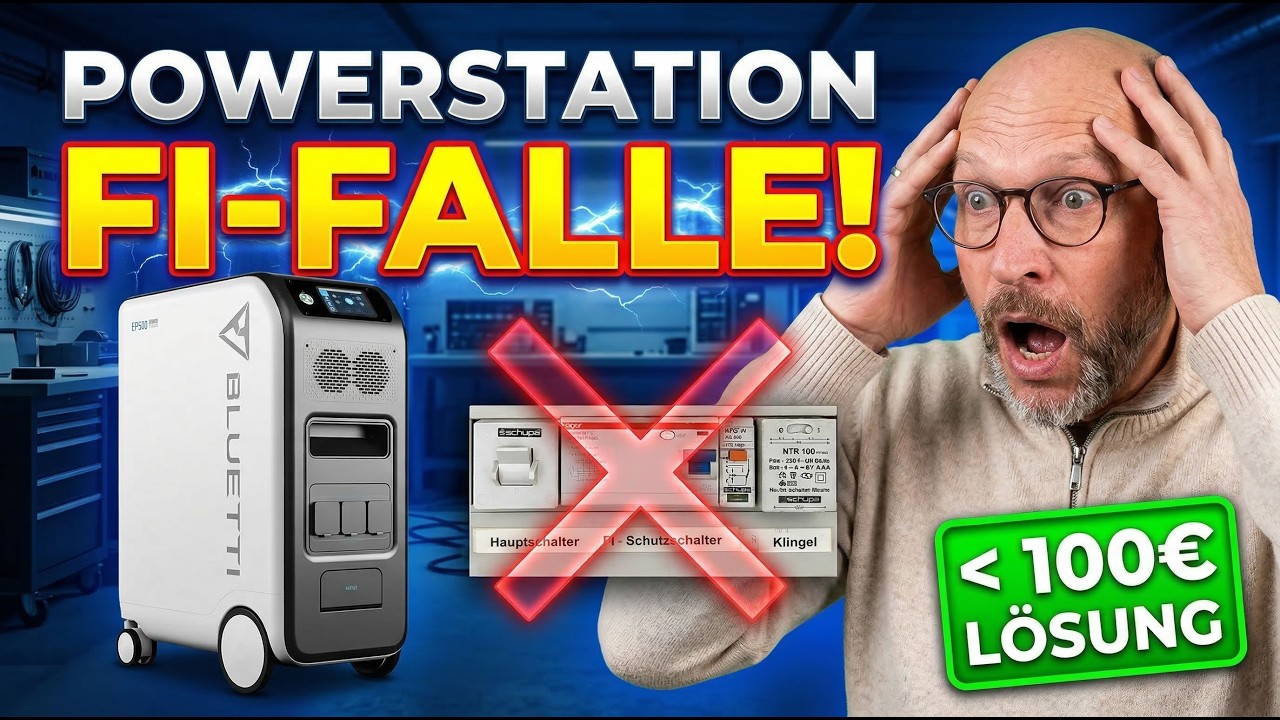 LEBENSGEFAHR an der Powerstation? ⚠️ Warum dein FI-Schalter versagt!