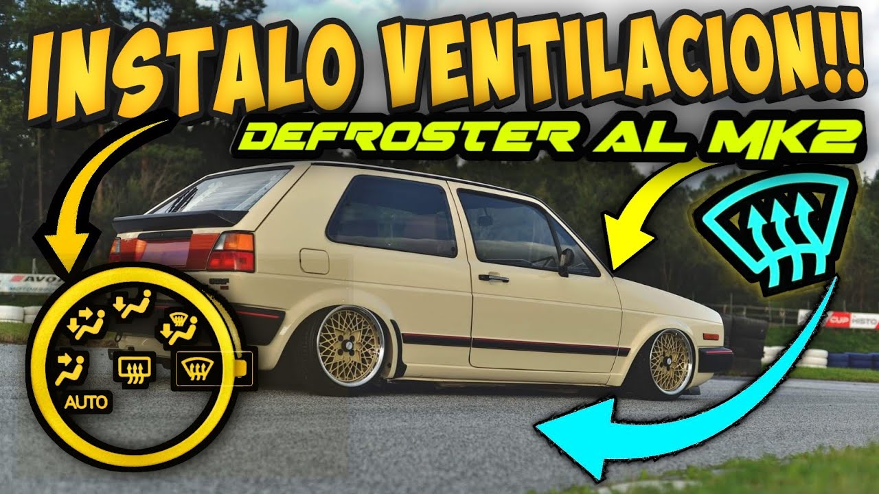 NUEVA VENTILACIÓN❄DEFROSTER|GOLF Y JETTA MK2|Instale el Defroster de MK3 ami Mk2 Tienes Que Verlo