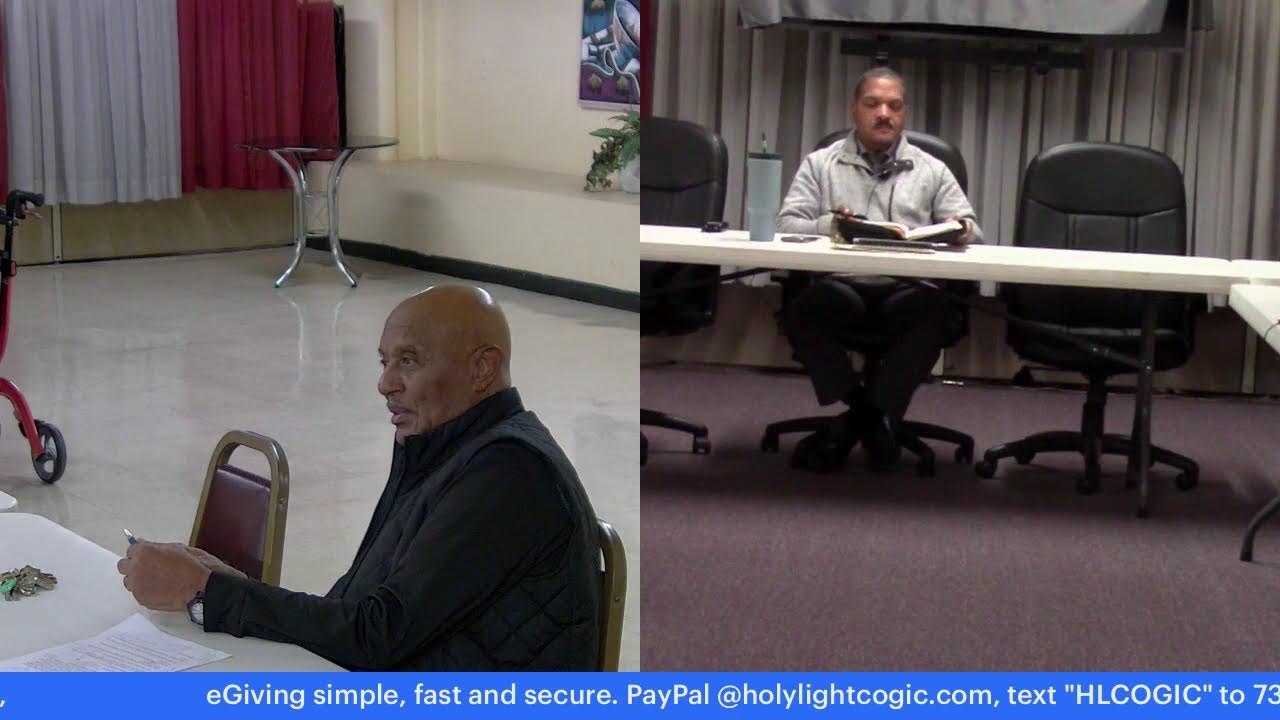 Holy Light Church of God in Christ, Bible Study, February 4,2025