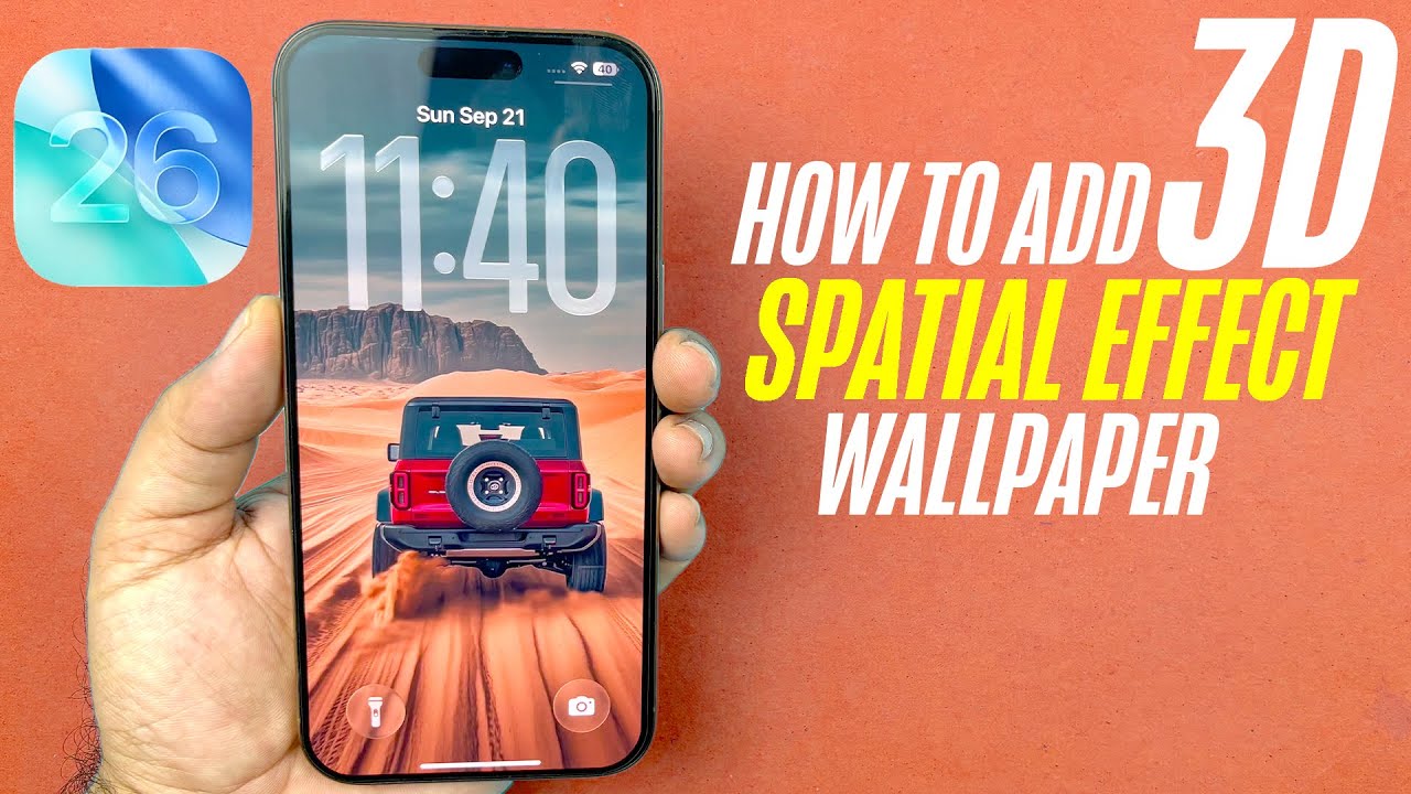 How To Add 3D Spatial Effect Wallpaper On iPhone 🔥Spatial Wallpaper iOS 26
