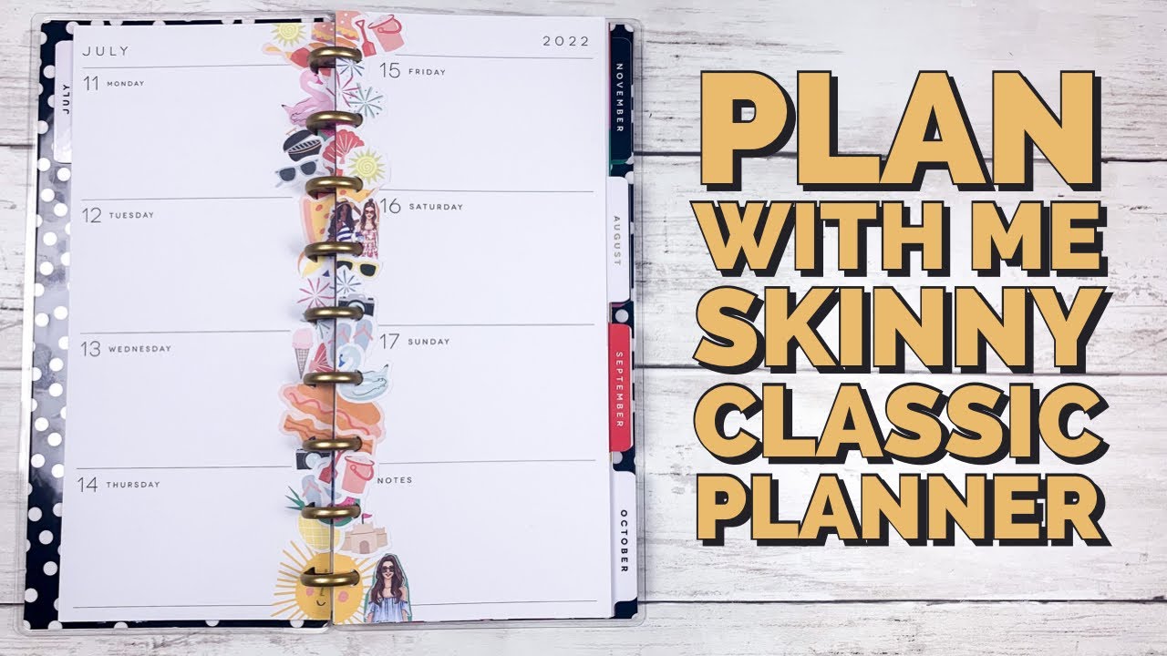 Plan With Me [Skinny Classic Happy Planner]