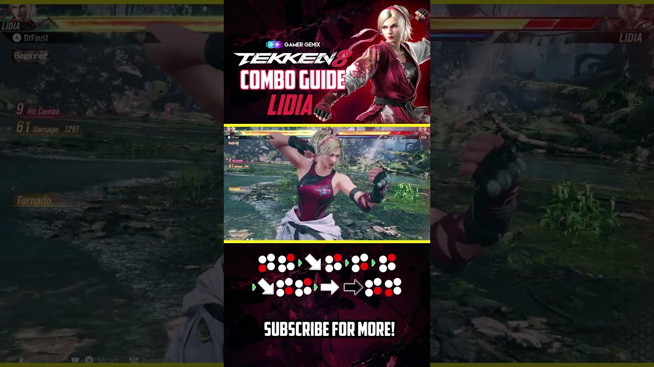 Easy 10-Hit Lidia Sobieska Combo 🔥 #tekken8