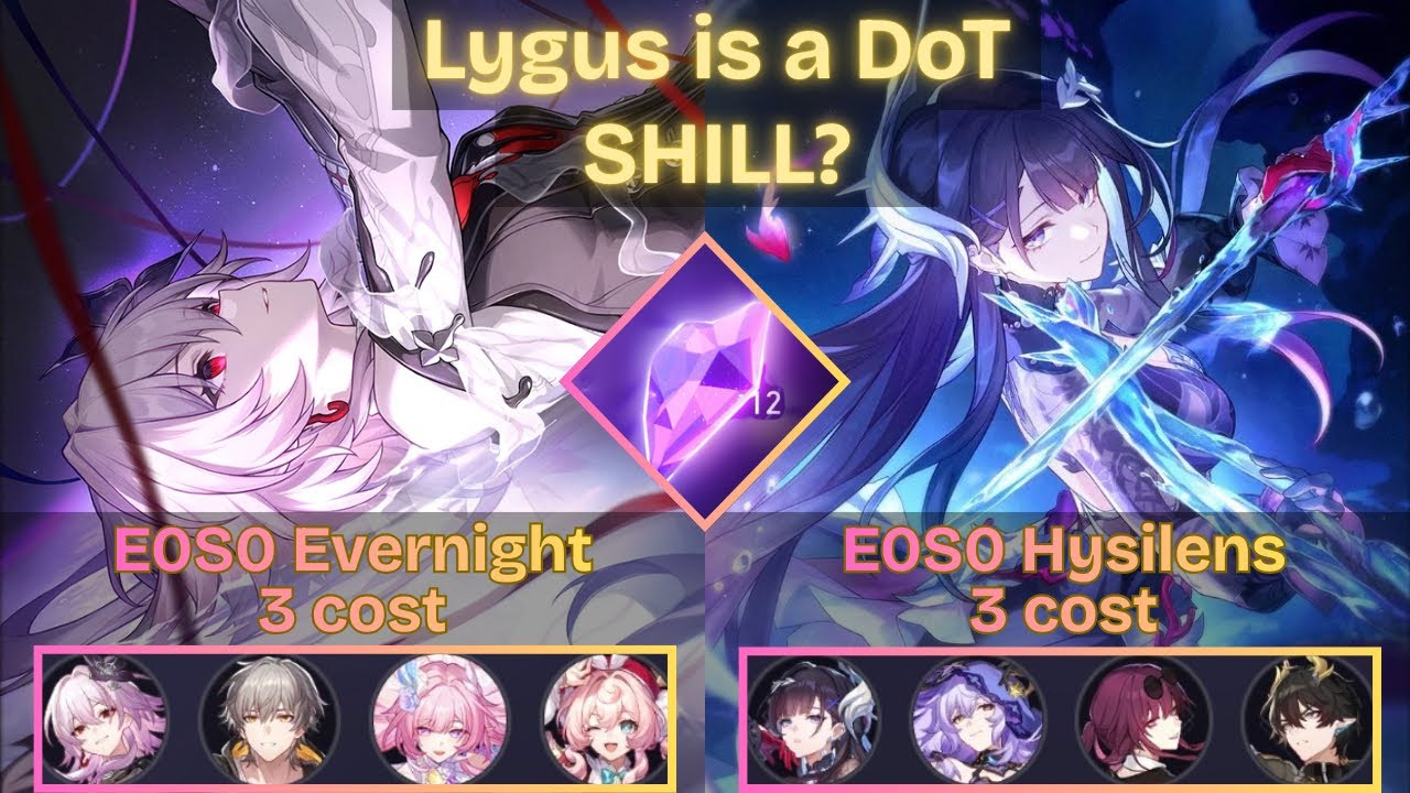 Lygus’s WORST enemy! E0S0 Evernight & E0S0 Hysilens | MOC 12 v4.0 | 3 stars | HSR