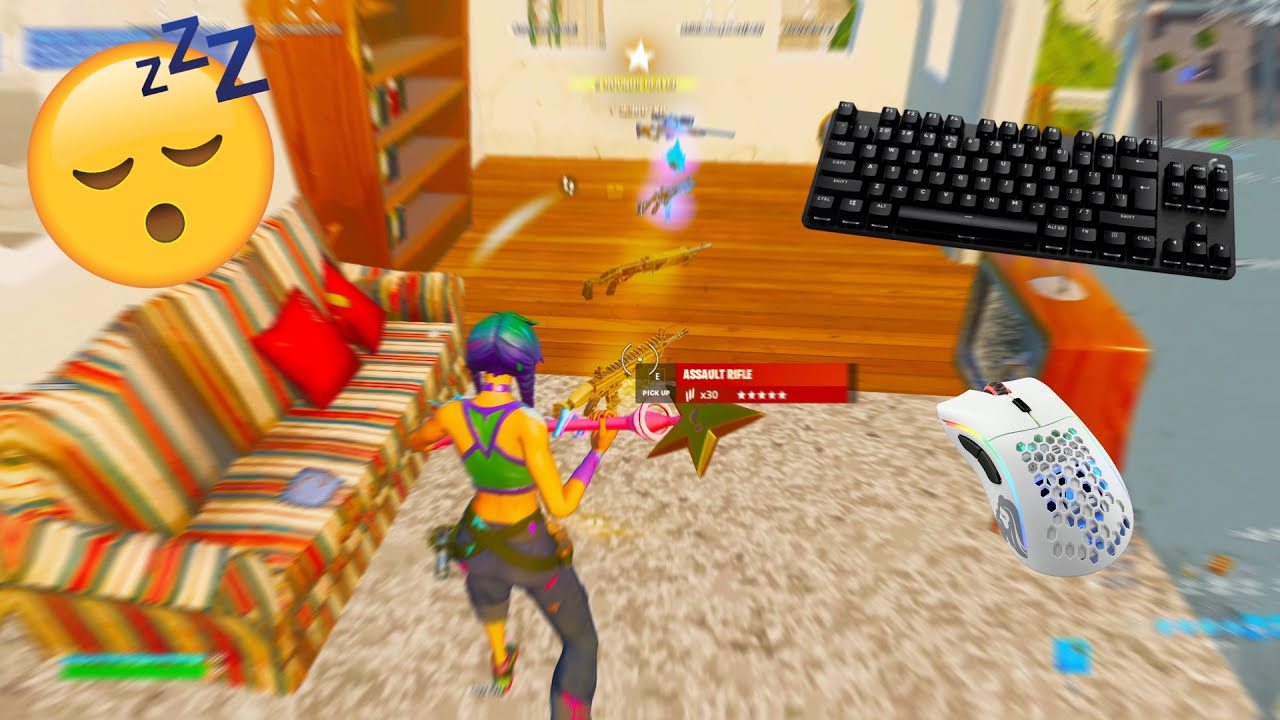 G413 TKL SE🤩 Tilted ZoneWars Fortnite keyboard ASMR Gameplay⌨️ Satisfying Fortnite 144 FPS😴