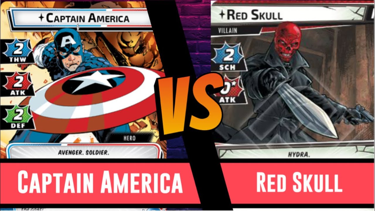 Marvel Champions | Captain America | Playthrough | Red Skull | Solo | Leadership | Rise of Red Skull